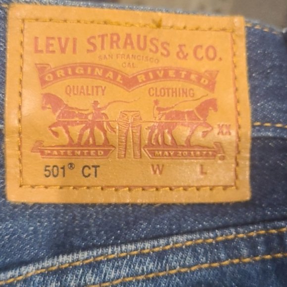 Levi's 501 CT Button fly Tapered Leg Jeans - Picture 9 of 15